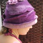 Sauna hat for women "Bordeaux"