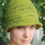 Green sauna hat