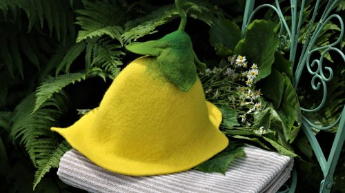 Sauna hat "Lemon Lily"