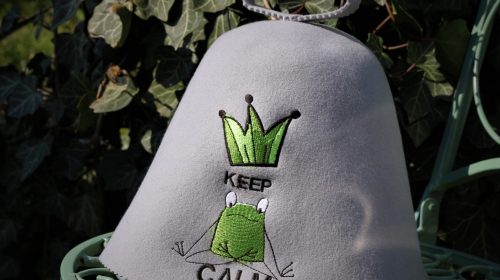 Sauna hat "Keep calm"