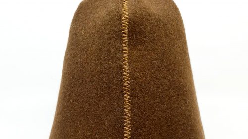 Sauna hat simple brown