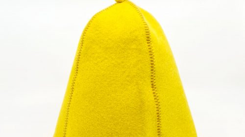 Sauna hat simple yellow
