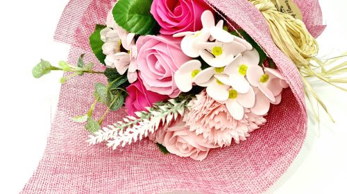 Soap bouquet - pink