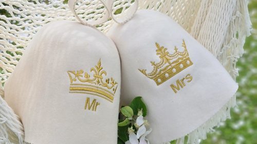 Saunahüte Mr & Mrs