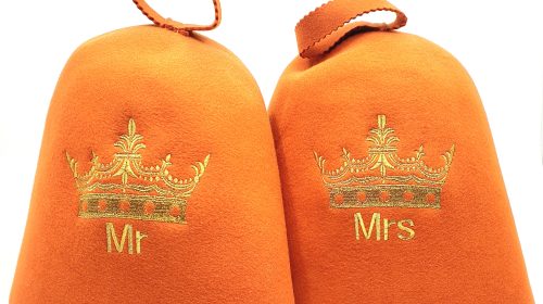 Sauna Hats "Mr&Mrs Orange"