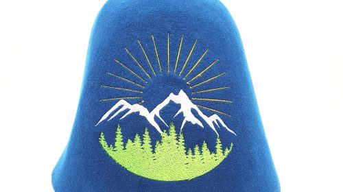 Sauna hat "Blue mountains"